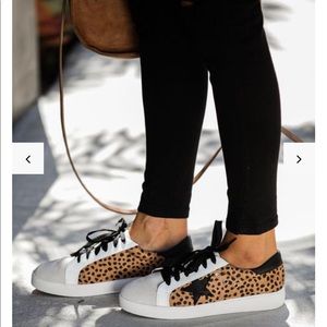 Vici Dash Faux Suede Cheetah Sneakers